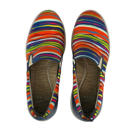 Dansko Belle Multi Stripe Canvas Loafers. Size 37 (6.5-7) - Picture 4 of 6